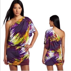 Jessica Simpson one shoulder Blouson Dress